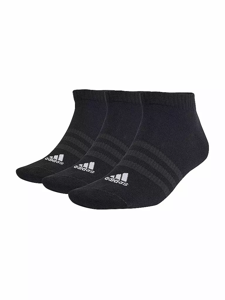 ADIDAS | Socquettes de sport fines et légères, paquet de 3 | Noir