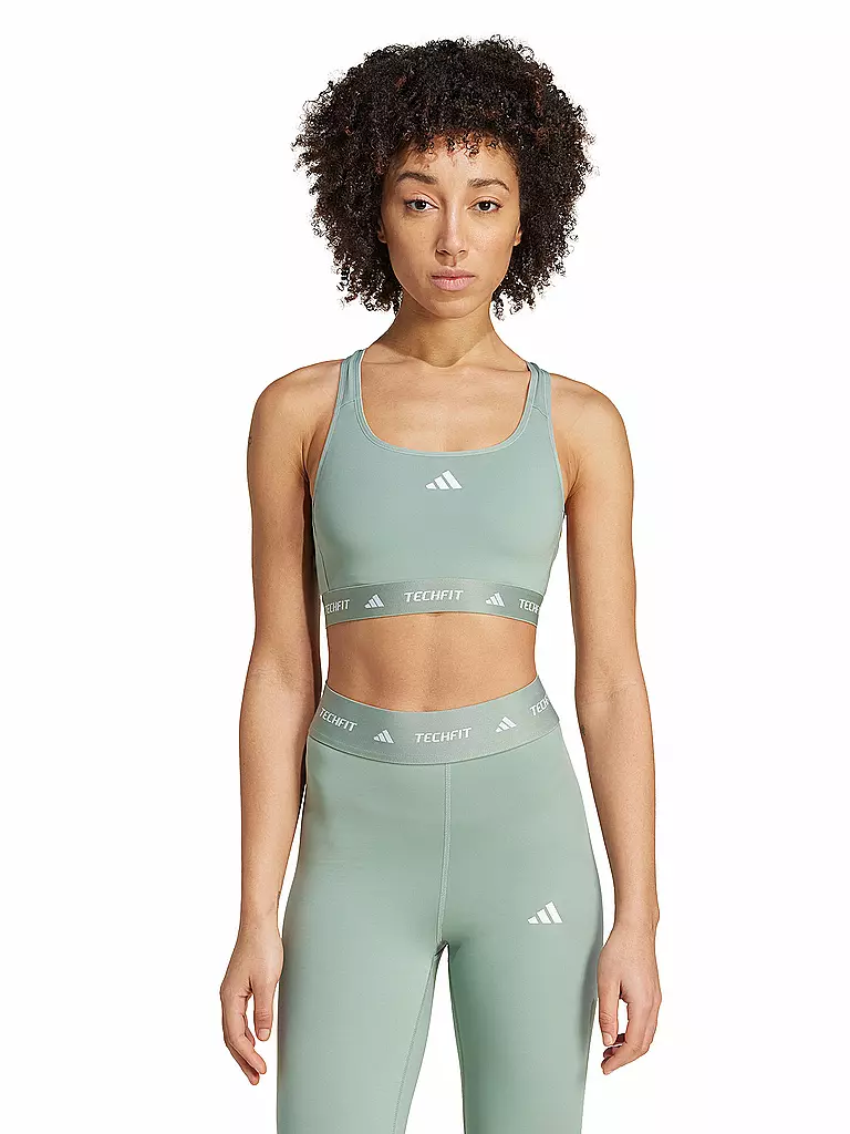 ADIDAS | Soutien-gorge de sport femme maintien moyen | Vert clair
