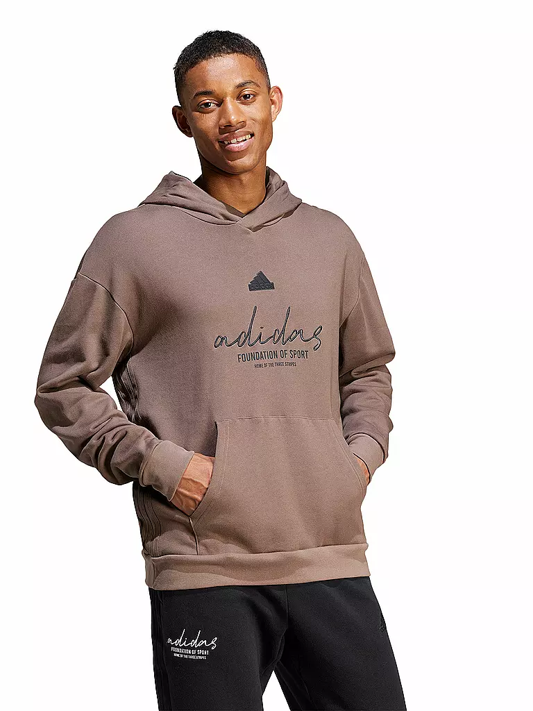 ADIDAS | Sweat à capuche BL pour homme | Marron