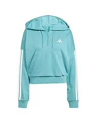 ADIDAS | Sweat à capuche femme Half Zip 3S | Pétrole