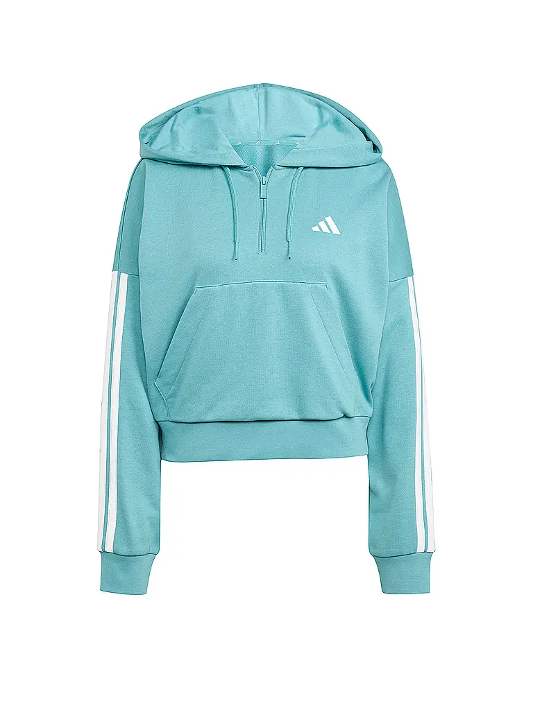 ADIDAS | Sweat à capuche femme Half Zip 3S | Pétrole