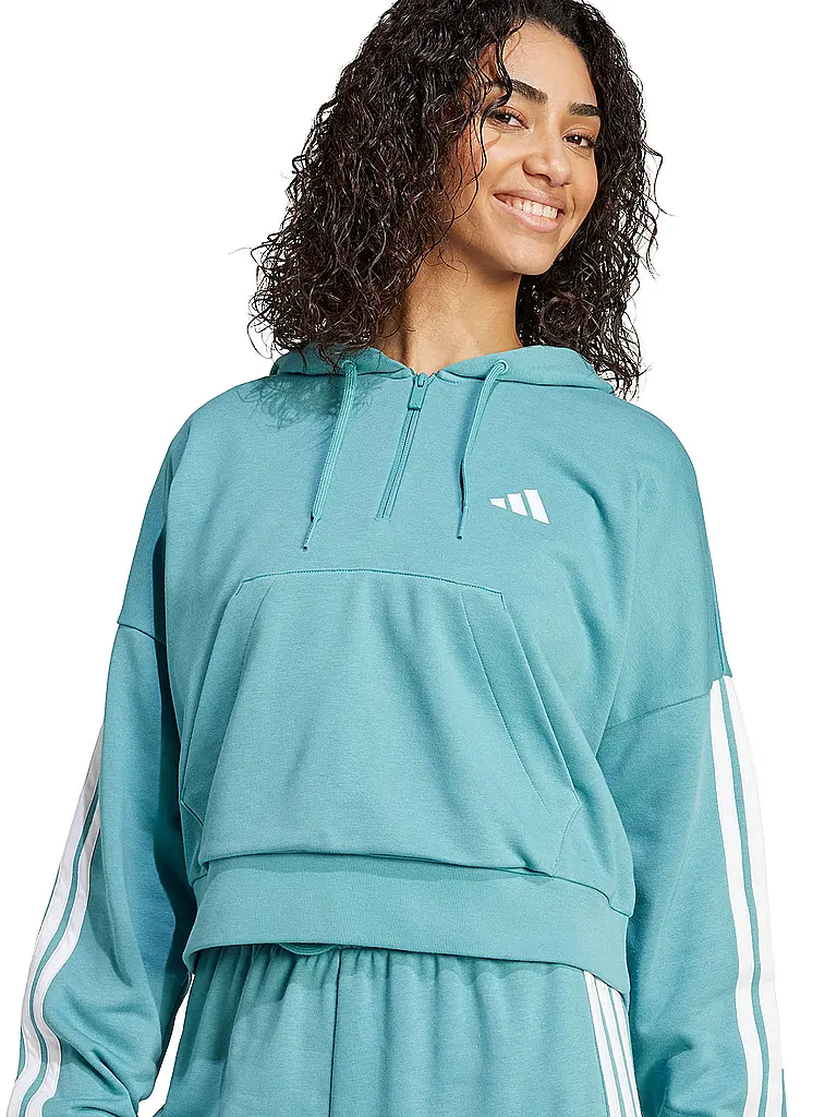 ADIDAS | Sweat à capuche femme Half Zip 3S |