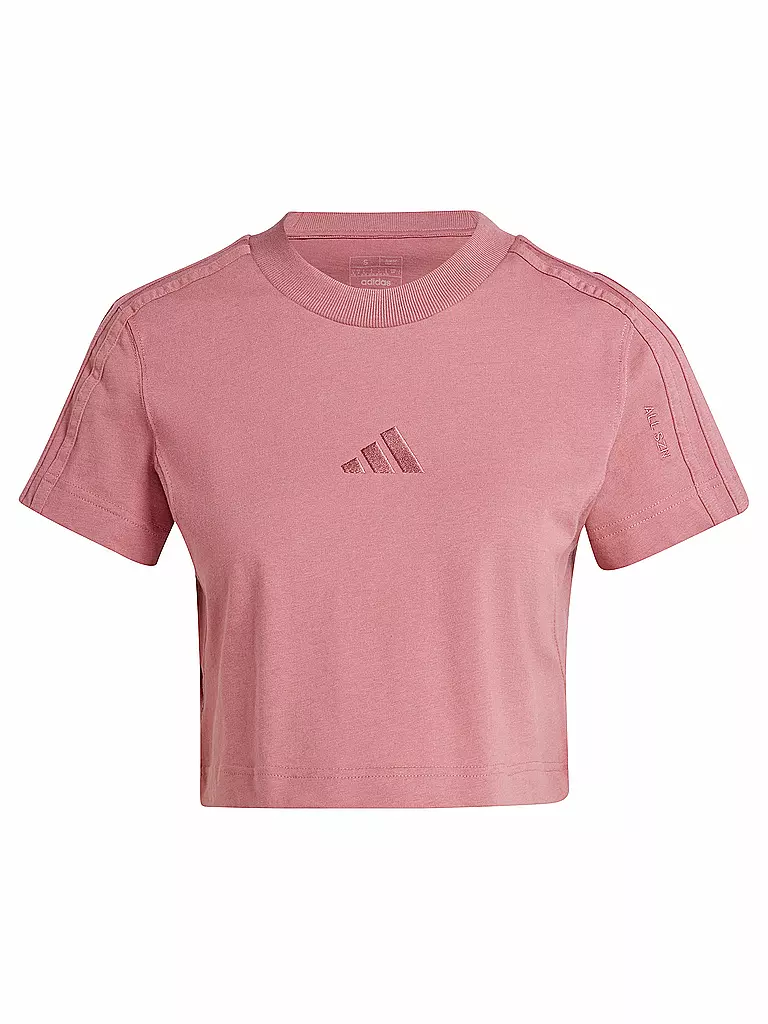 ADIDAS | T-shirt cropped 3 bandes ALL SZN femme | Rose