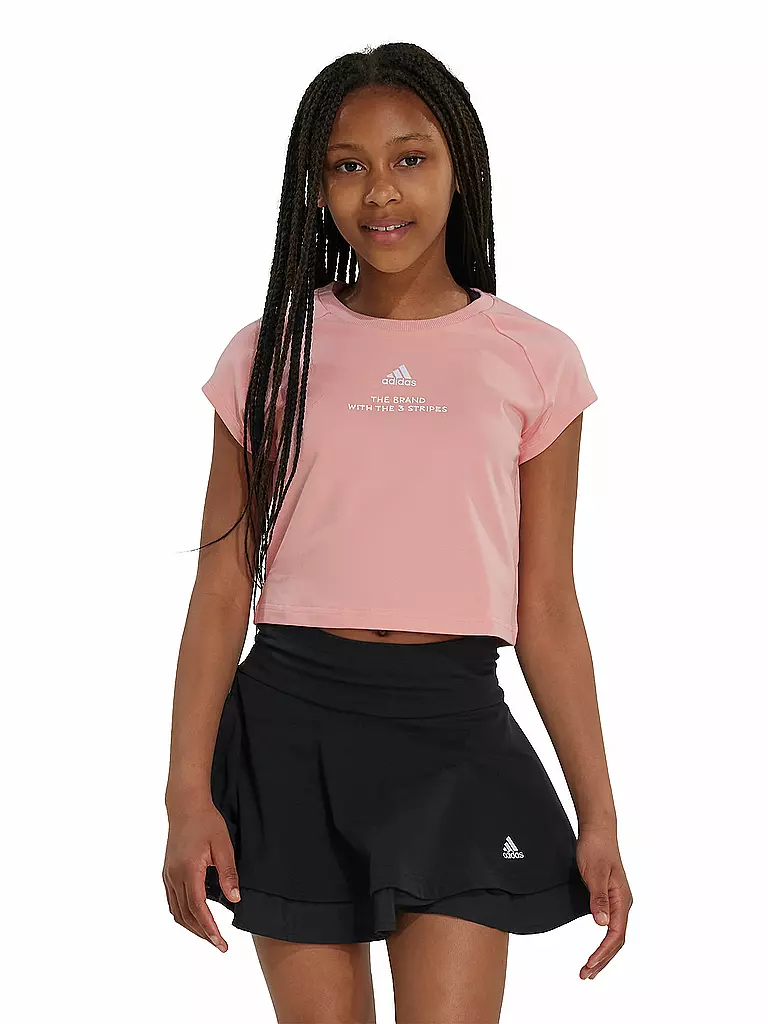 ADIDAS | T-shirt cropped Street Jam pour fille | Rose