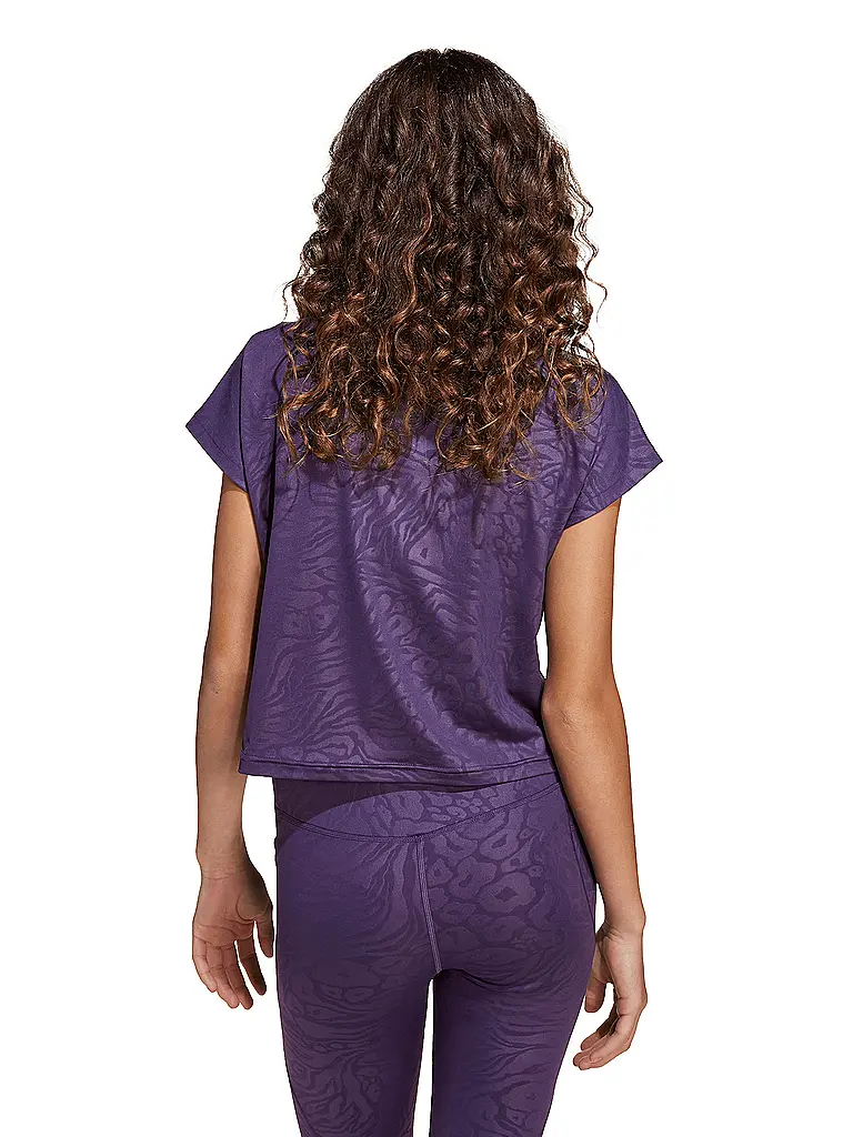 ADIDAS | T-shirt de fitness court à imprimé animal pour fille, tous sports |
