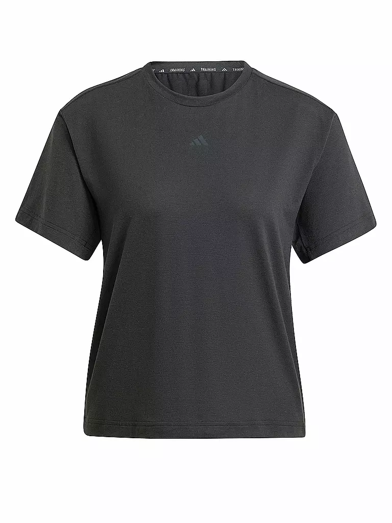 ADIDAS | T-shirt de fitness pour femmes Power avec découpe au dos et 3 bandes | Noir
