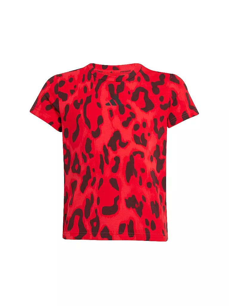 ADIDAS | T-shirt de fitness pour fille JG FI | Rouge foncé