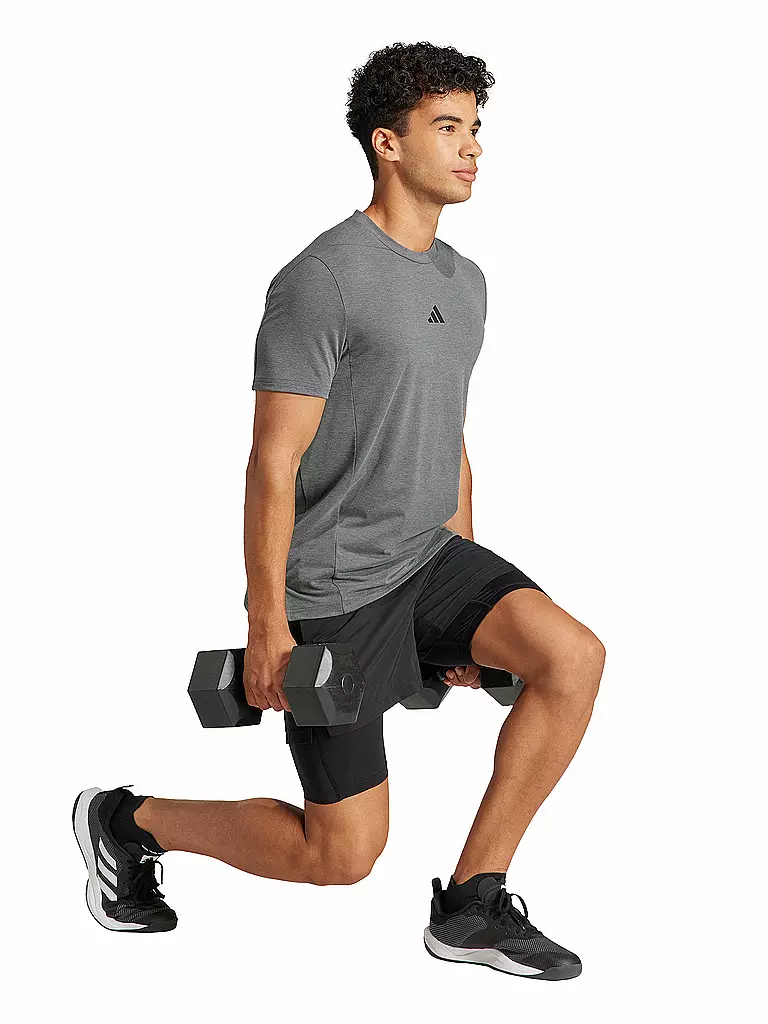 ADIDAS | T-shirt de fitness pour homme D4T | Gris clair
