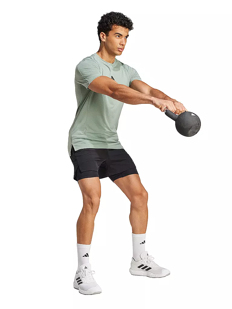 ADIDAS | T-shirt de fitness pour homme D4T | Vert clair