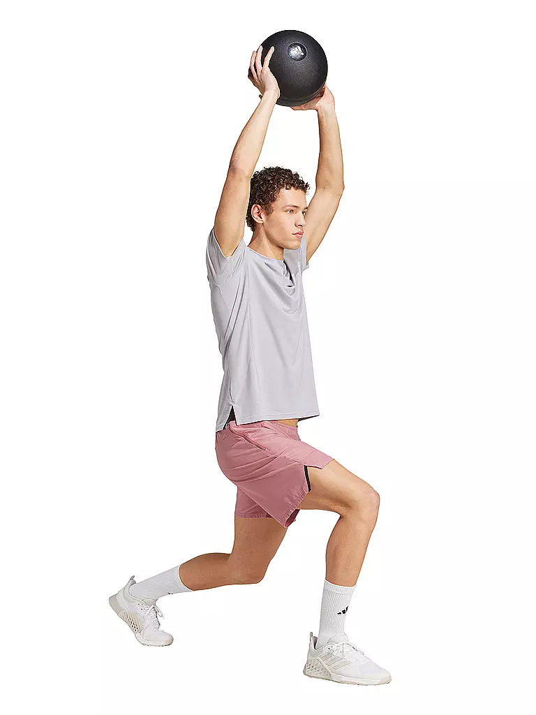 ADIDAS | T-shirt de fitness pour hommes conçu pour l'entraînement | Gris