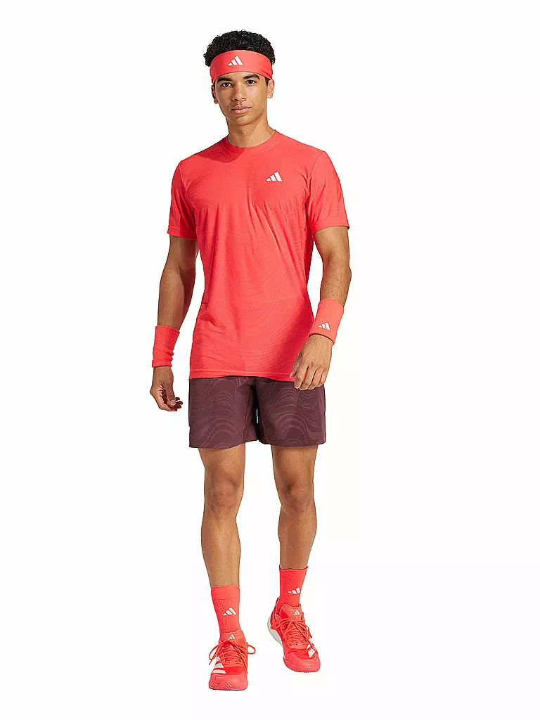 ADIDAS | T-shirt de tennis Freelift Pro pour hommes | Rouge