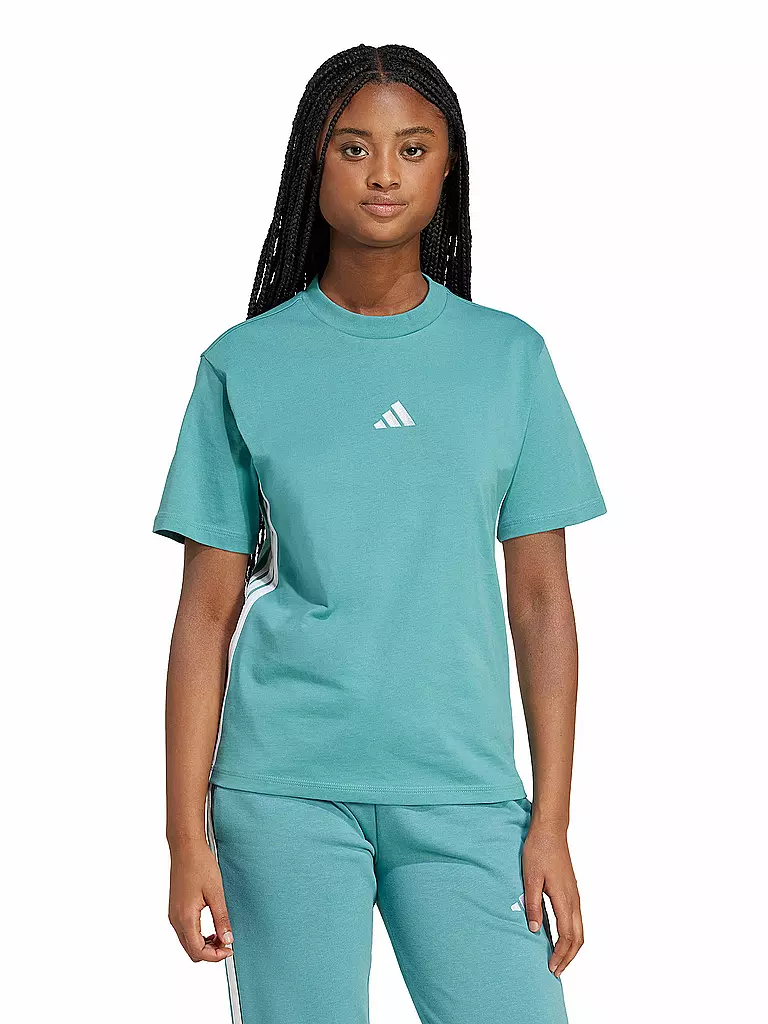 ADIDAS | T-shirt femme Essentials 3-Streifen | Pétrole