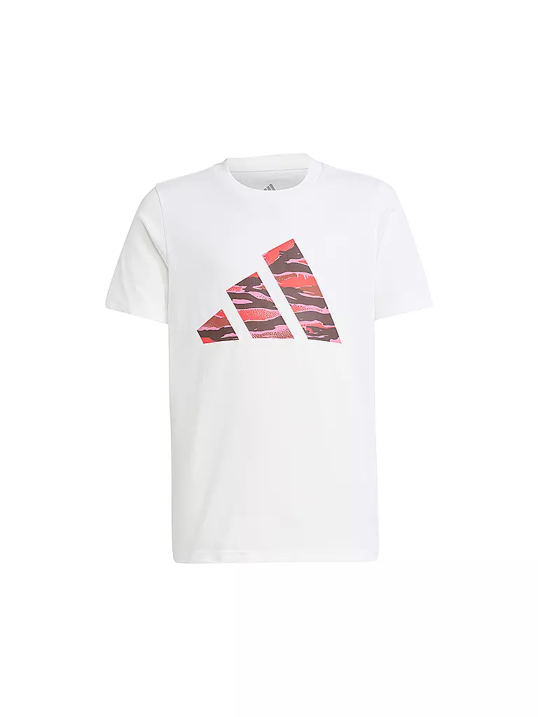 ADIDAS | T-shirt fille Logo Camo | Blanc