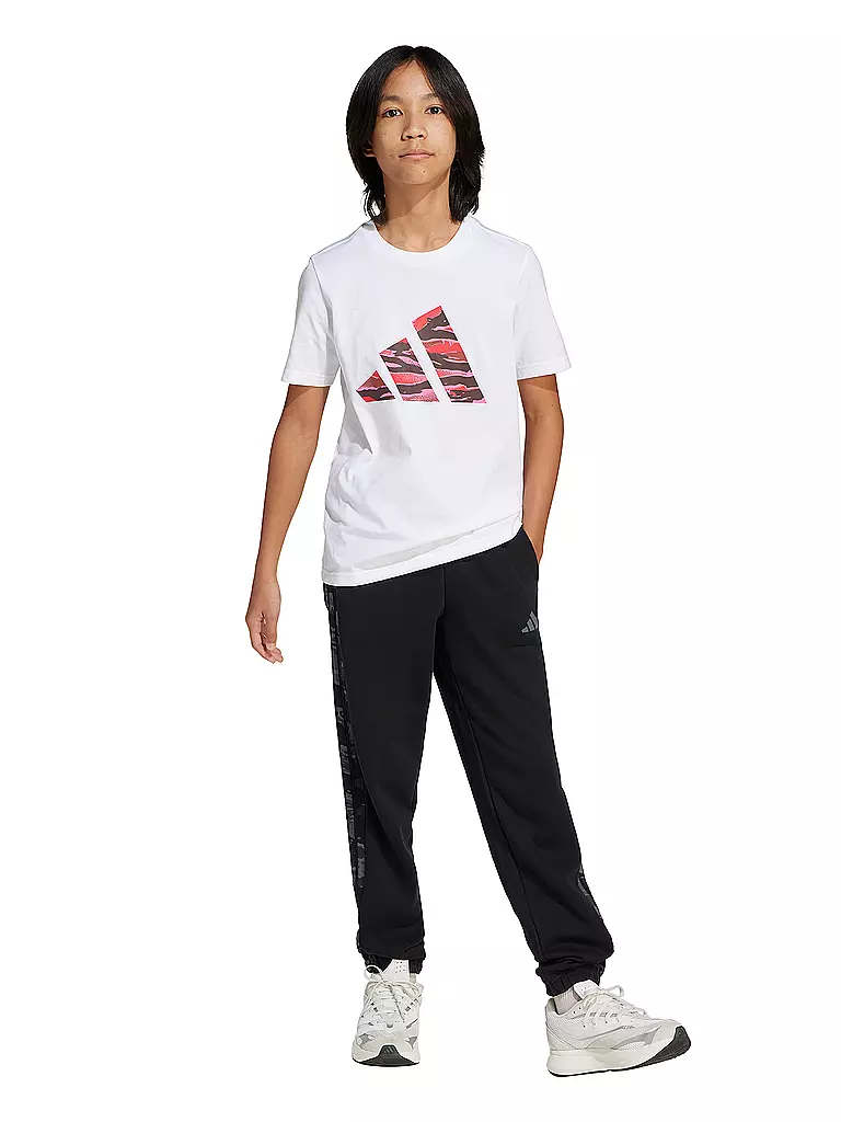 ADIDAS | T-shirt fille Logo Camo | Blanc