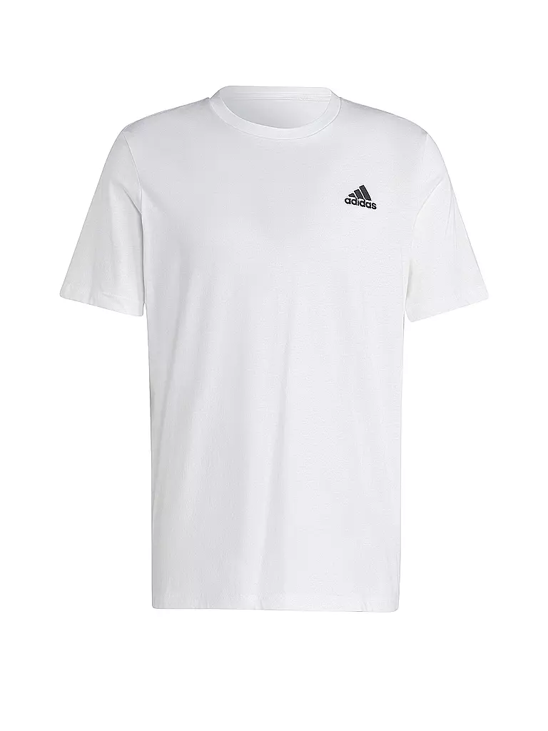 ADIDAS | T-shirt Homme Essentials Single Jersey Logo Brodé Petit | Blanc