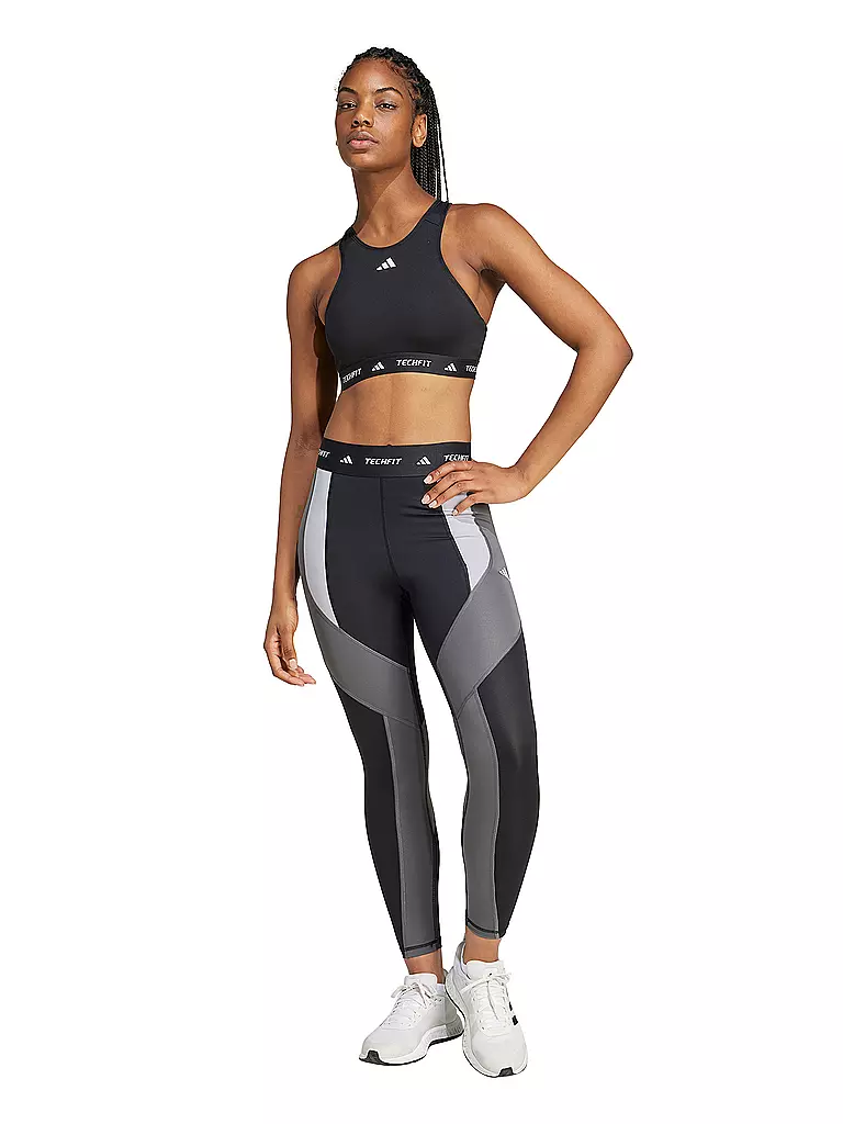 ADIDAS | Tight de fitness femme TECHFIT Colorblock 7/8 | Noir