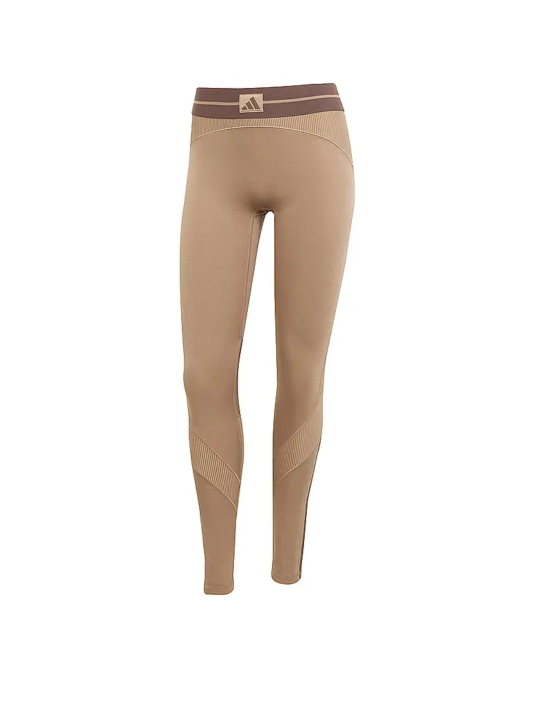 ADIDAS | Tight de fitness Hyperglam Rib pour femmes | Camel