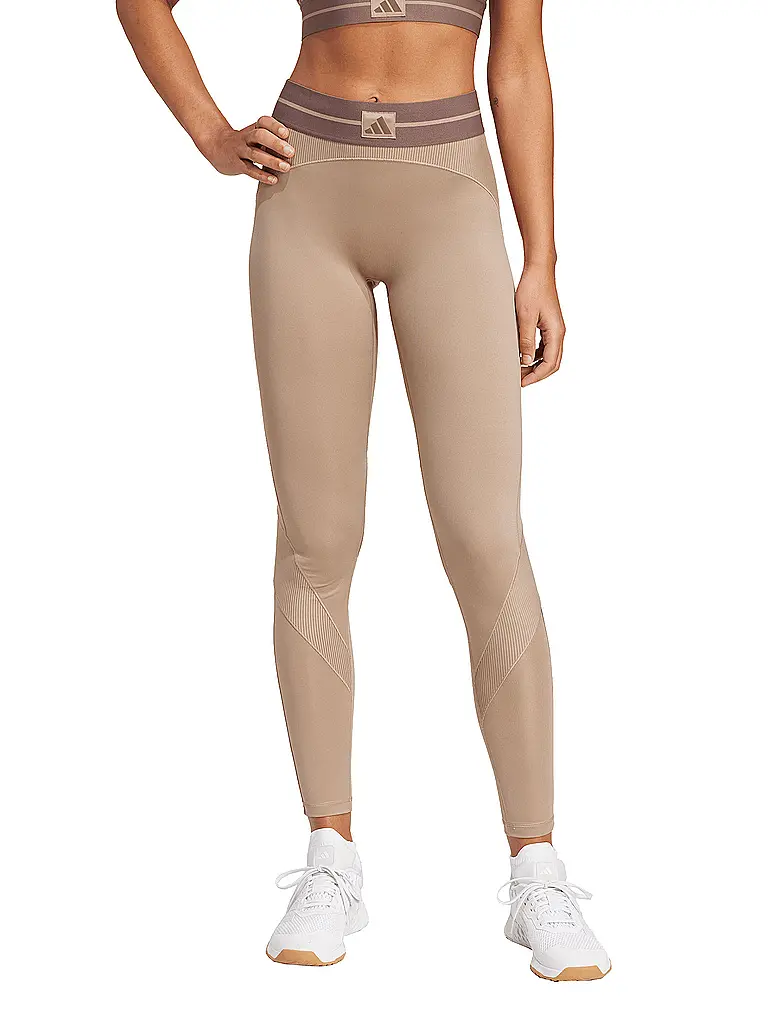 ADIDAS | Tight de fitness Hyperglam Rib pour femmes | Camel