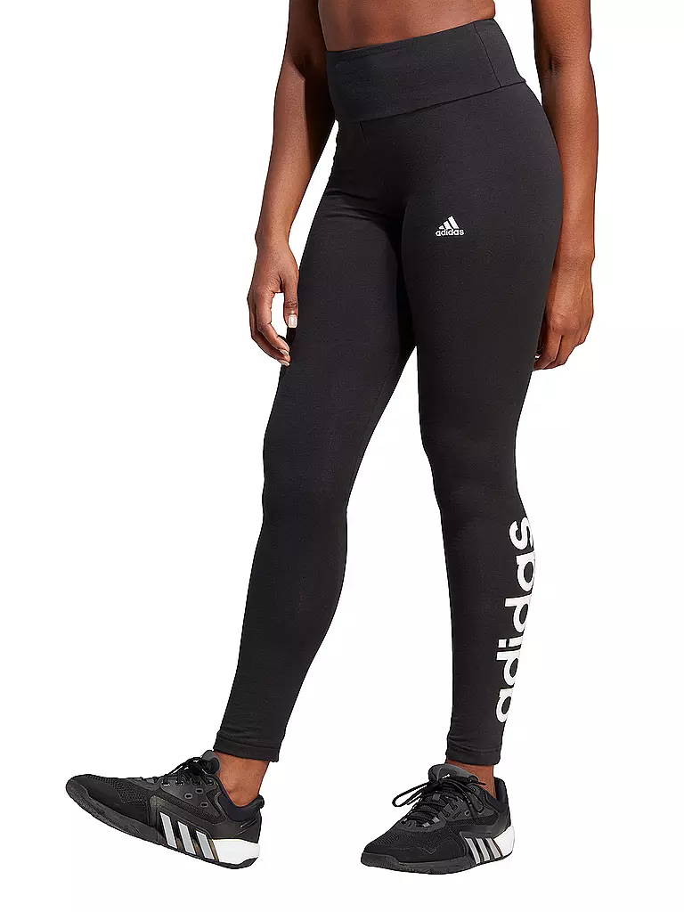 ADIDAS | Tight Essentials Logo Taille Haute Femme | Noir