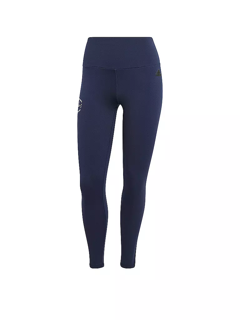 ADIDAS | Tight Femme Signature Imprimé Graphique Taille Haute 7/8 | Bleu foncé