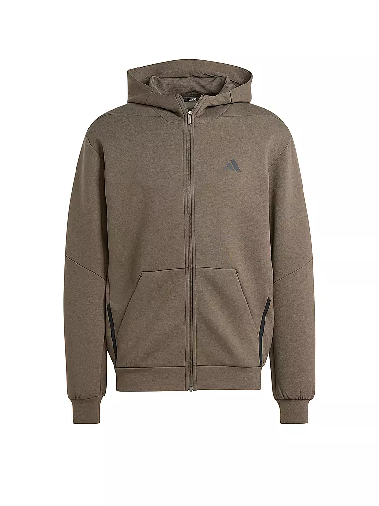 ADIDAS | Veste à capuche pour homme conçue pour l'entraînement | Marron