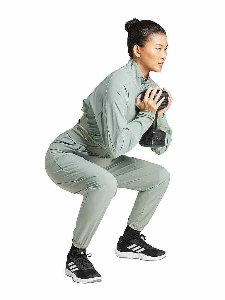 ADIDAS | Veste de fitness femme D4T WVN Cover | Vert clair