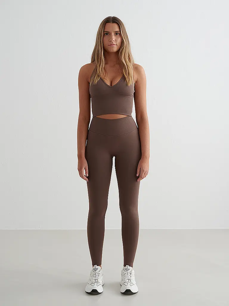 AIM'N | Legging de fitness Shape Seamless pour femmes | Marron