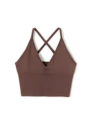 AIM'N | Soutien-gorge de sport femme dos croisé Shape Seamless | Marron