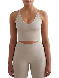 AIM'N | Soutien-gorge de sport femme dos croisé Shape Seamless | Beige