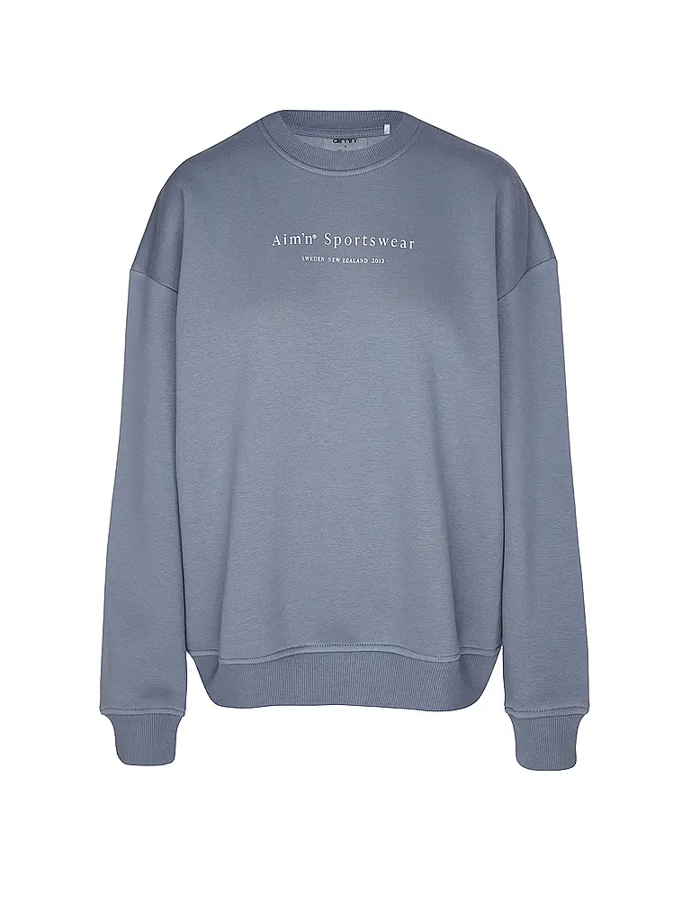 AIM'N | Sweat-shirt Serif Femme | Bleu foncé