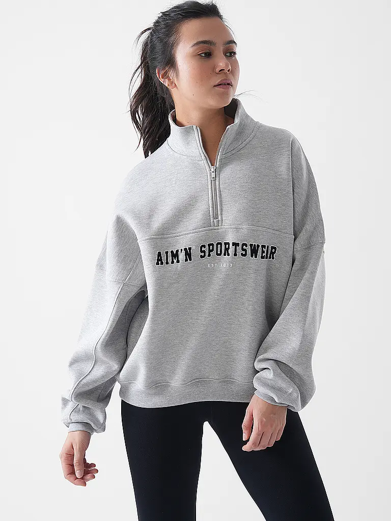 AIM'N | Sweat-shirt Varsity zippé pour femmes | 
