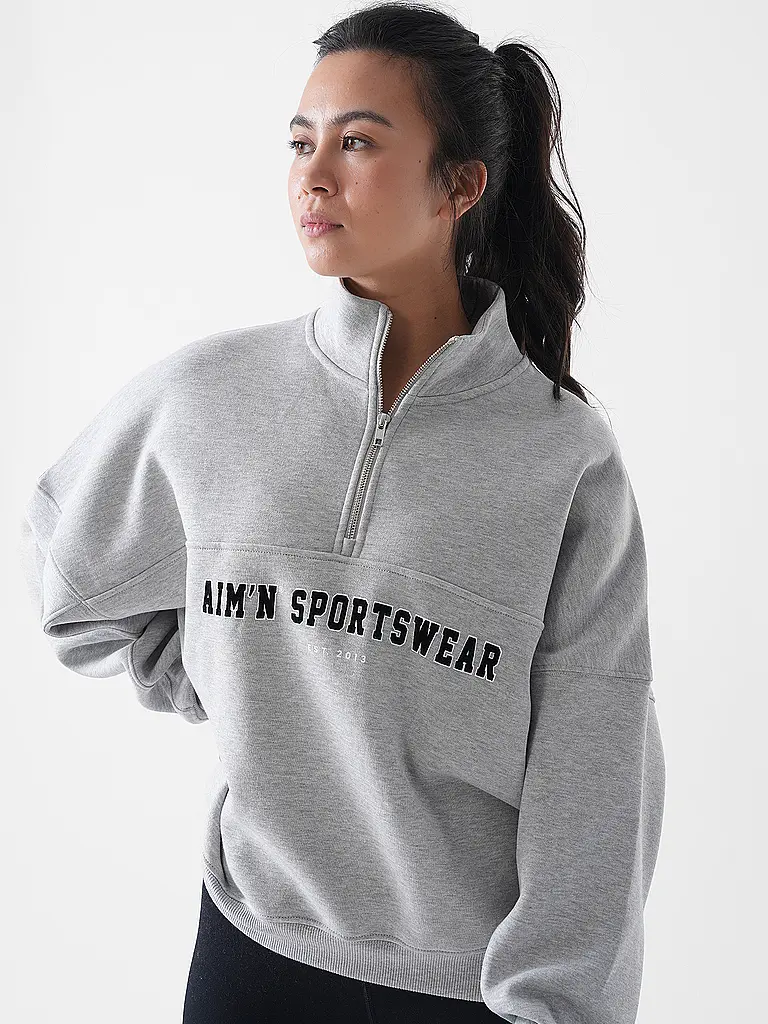 AIM'N | Sweat-shirt Varsity zippé pour femmes | 