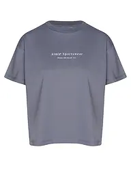 AIM'N | T-shirt boxy serif pour femmes | Bleu foncé