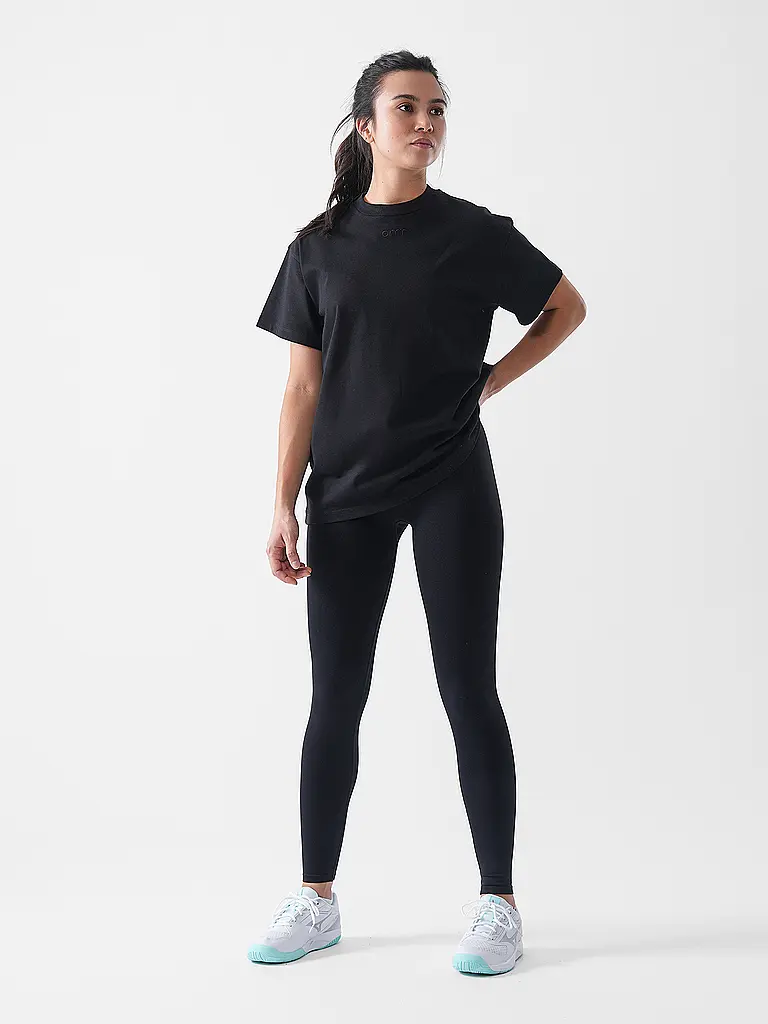 AIM'N | T-shirt Boyfriend Femme | Noir