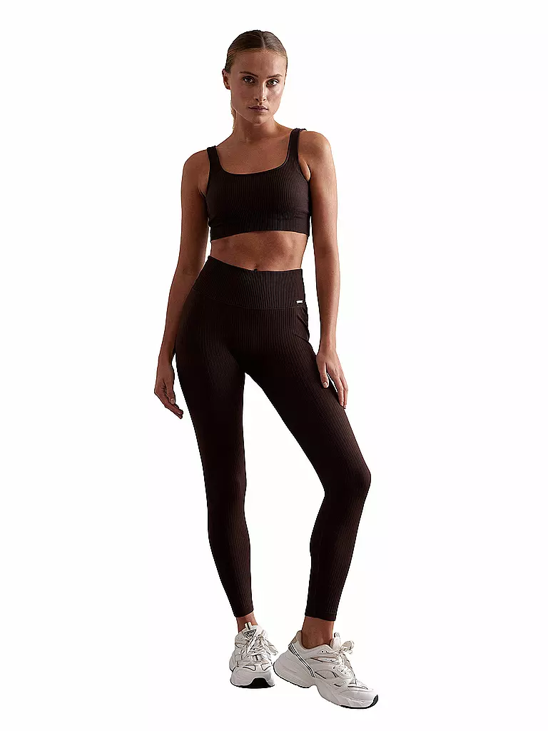 AIM'N | Tight Seamless Femme Ripped | Marron