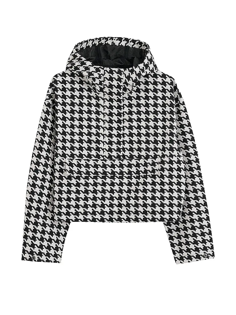 AIM'N | Veste Cropped Imperméable Femme | Noir