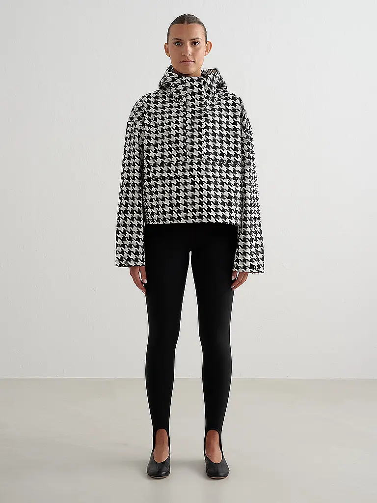 AIM'N | Veste Cropped Imperméable Femme | Noir