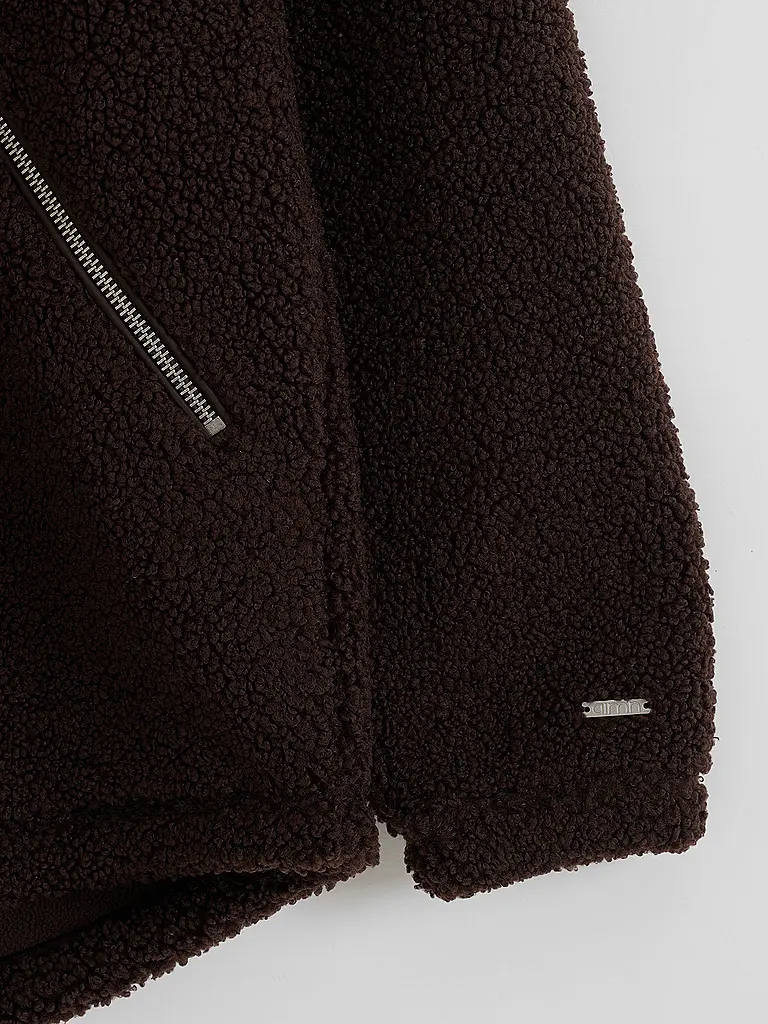 AIM'N | Veste polaire teddy pour femme | Marron