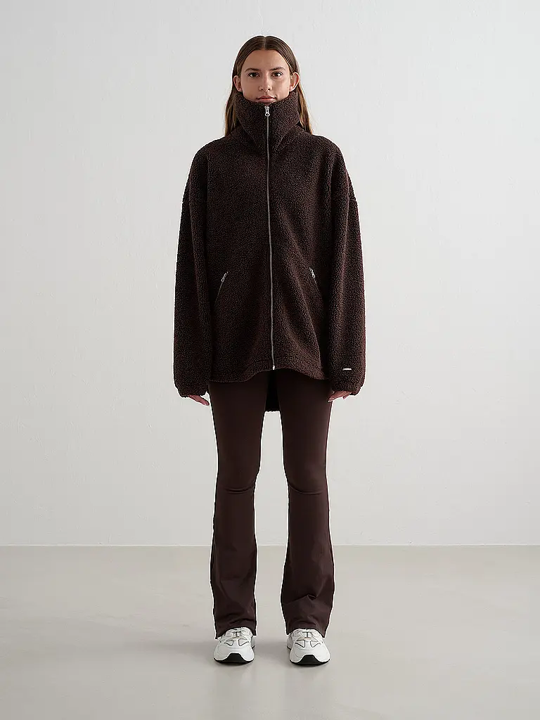 AIM'N | Veste polaire teddy pour femme | Marron
