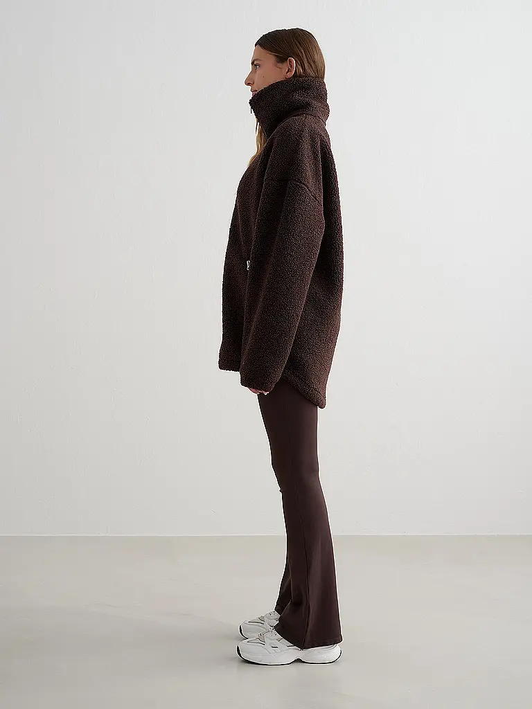 AIM'N | Veste polaire teddy pour femme | Marron