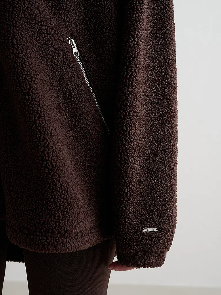 AIM'N | Veste polaire teddy pour femme | Marron