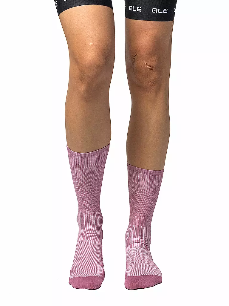 ALE | Chaussettes de cyclisme Sauvage pour femmes | Rose vif