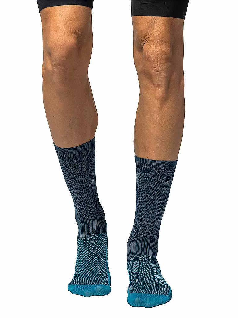 ALE | Chaussettes de cyclisme Sauvage pour hommes | Bleu foncé