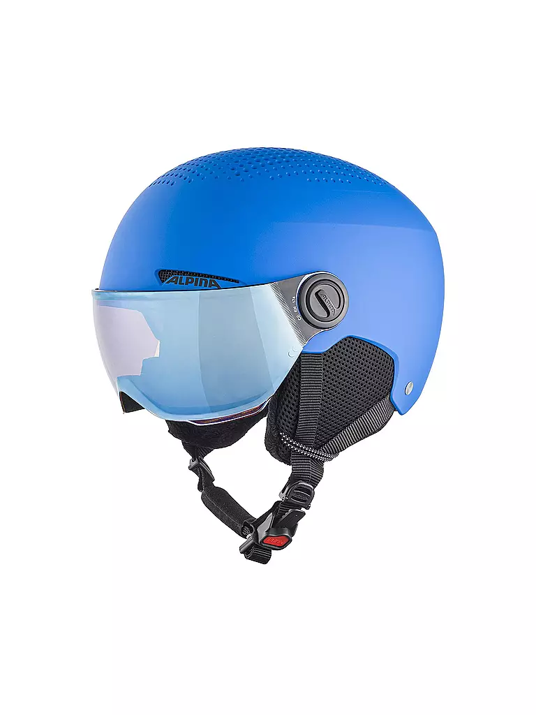 ALPINA | Casque de ski enfant Zupo Visor Q-Lite | Bleu