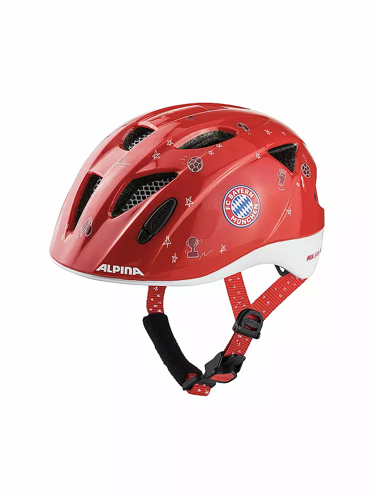 ALPINA | Kinder Fahrradhelm Ximo FC Bayern München Edition | Rouge