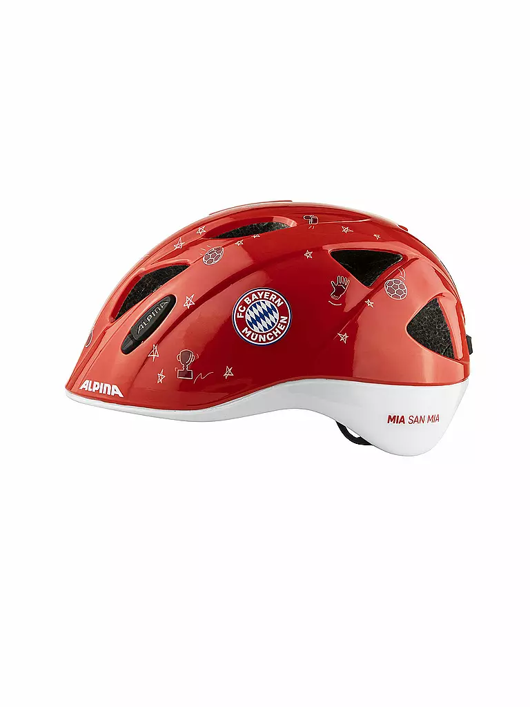 ALPINA | Kinder Fahrradhelm Ximo FC Bayern München Edition | Rouge