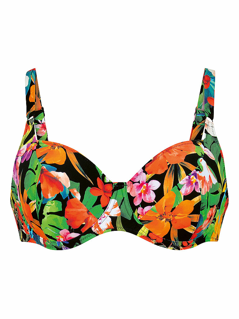 Haut de bikini RF-Wild Garden noir 40F