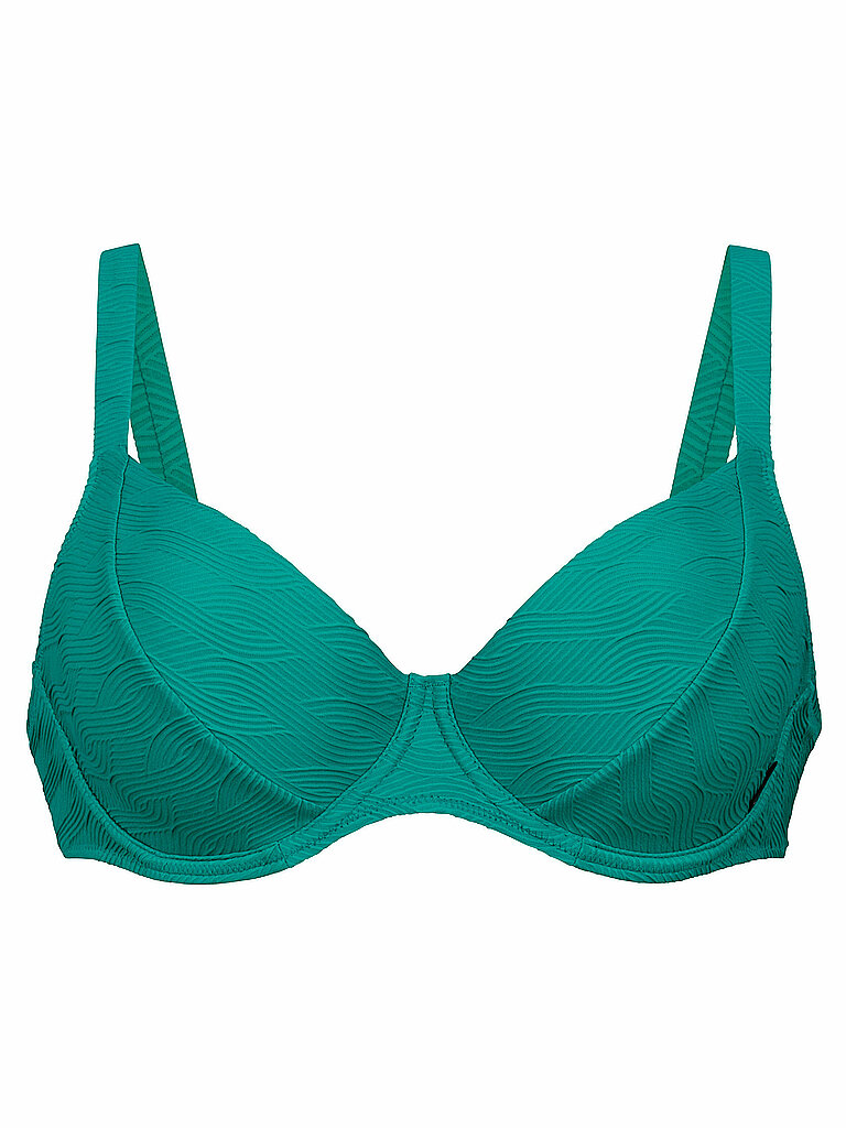 Haut de bikini RF-Stretch Wave turquoise 38D