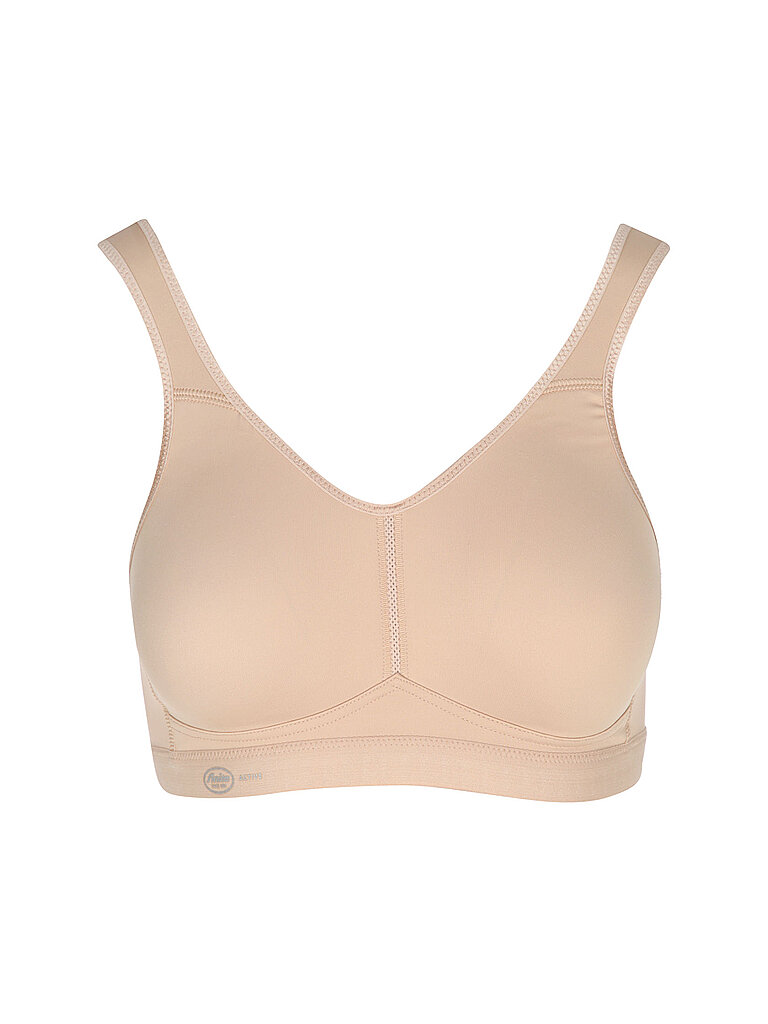 Soutien-gorge de sport Light&Firm maintien moyen beige 80F