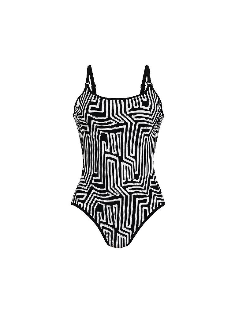 ANITA | Damen Badeanzug Shining Lines | Noir